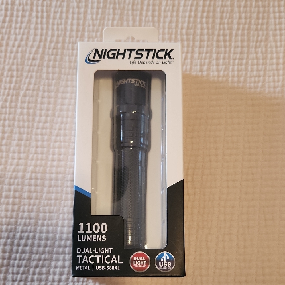 Black Tactical Flashlight